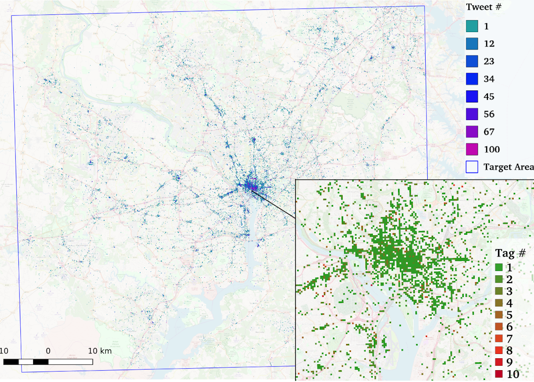 Example for an augmentation of a machine learning task with data from another domain: The estimation of local climate zones was significantly improved with social media data.