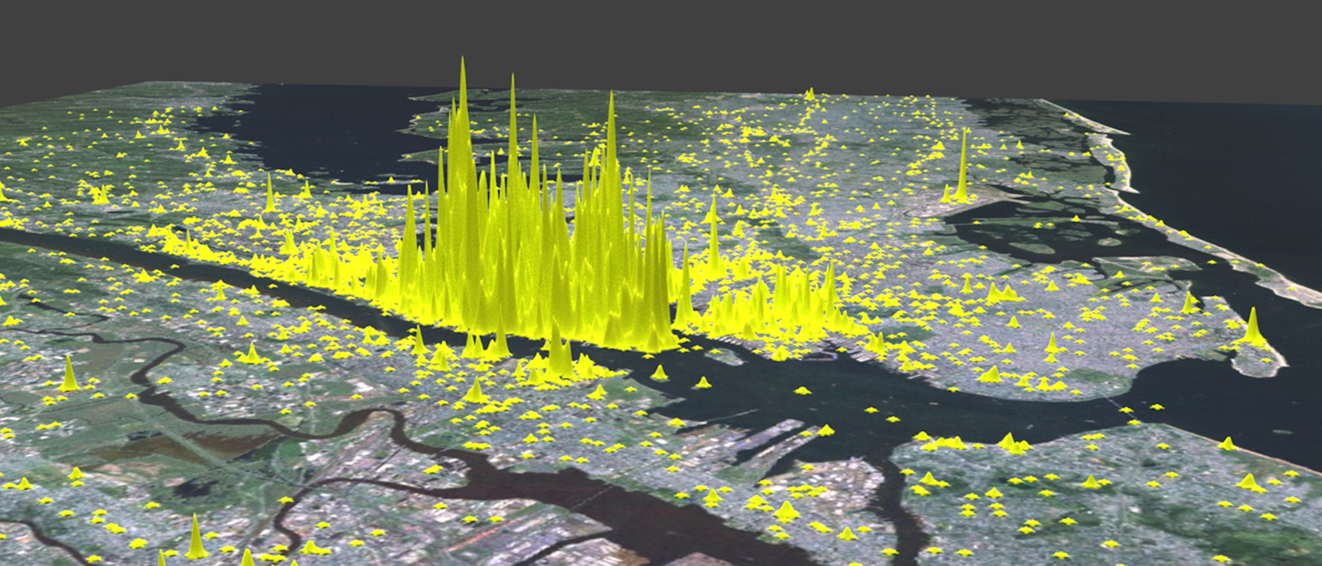 Average Sentiment of Twitter Messages around New York.